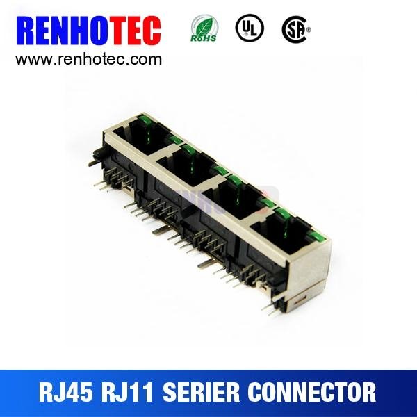 RJ45 connector four ports
