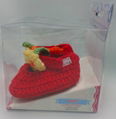 Hand crochet baby shoes wholesale cute handmade crochet knitting baby shoes flow 1