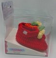 Hand crochet baby shoes wholesale cute handmade crochet knitting baby shoes flow 2