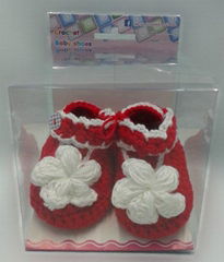 Wholesale - crocheted Newborn baby shoes high quality from THAILAND