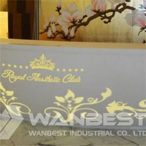 Led Lighting Flower Pattern Reception Desk