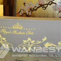 Led Lighting Flower Pattern Reception Desk