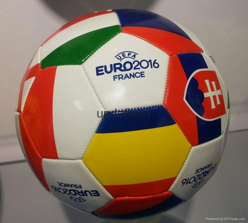 2016 High Quality Champions League PVC Soccer Balls with Country Flag 2