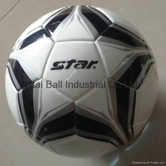 Laminated synthetic leather soccer/ footballs size 5 