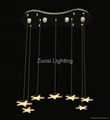 Manufactured high quality Zuosi acrylic chandelier interior decorative light  2