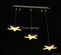 Manufactured high quality Zuosi acrylic chandelier interior decorative light  4