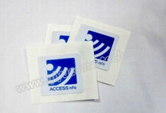 nfc tags and labels with logo for mobile phone payment