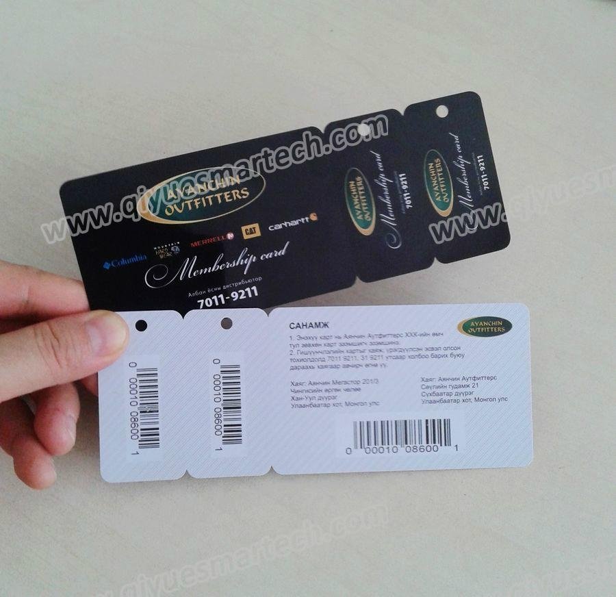 Discounting Plastic Barcode Card 