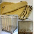 .Breathable Feature white pp woven firewood timber packaging bags 2
