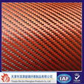 Red Carbon fiber Aramid Fabric