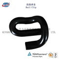 Black Painted Elastic Rail Clip for E