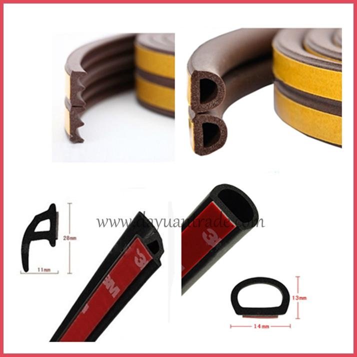 EPDM Self Adhesive Rubber Seal for Wooden Door 4