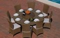 New Style 2016 Hot Sale Modern Chairs And Table Dining Set Outdoor Poly Rattan G 2