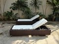  new style outdoor poly rattan garden furniture Sun Lounge 3