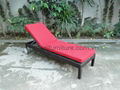  new style outdoor poly rattan garden furniture Sun Lounge 4