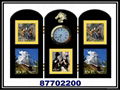 Wood Screen Photo Frame with Clock