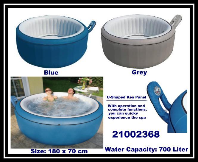 IndoorOutdoor Inflatable Spa Pool Hot Tub for 4 Peoples 21002368