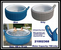 Indoor-Outdoor Inflatable Spa Pool Hot Tub for 4 Peoples