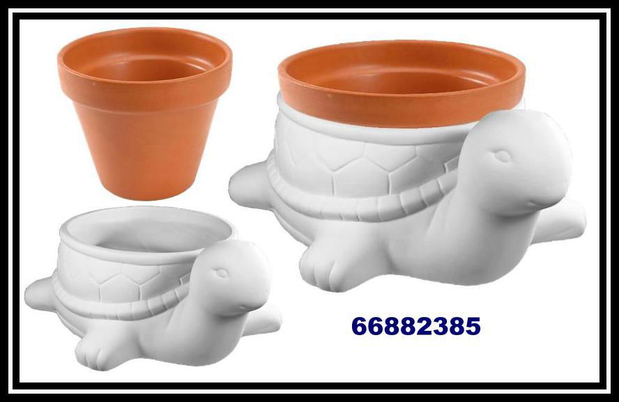 Ceramic Animals Flowerpot Set 4