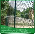 China factory Green PVC coated used chain link fence for sale