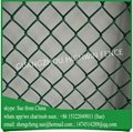 China factory Green PVC coated used chain link fence for sale