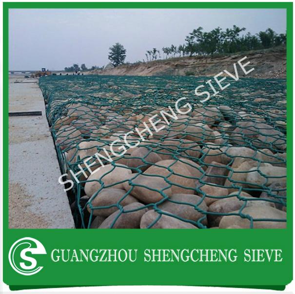 Factory Customize 2X1X1M Galvanized hexagonal wire mesh gabion basket 2