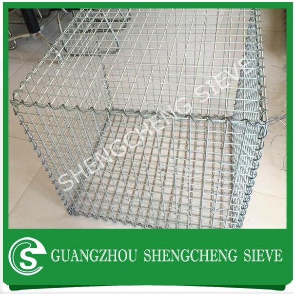 Factory Customize 2X1X1M Galvanized hexagonal wire mesh gabion basket 3