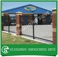 Decorative tubular steel fence with various designs 3