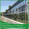 6ft high black powder coated Tubular Fencing Price