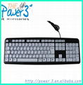 Laptop keyboard arabic typewriter with