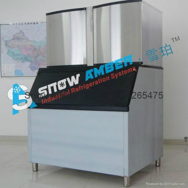 Commerical CE Approved Ice Cube Freezer Maker in Coffee and Hotel 