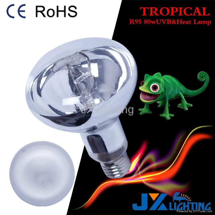 R95 80w reptile uvb mercury bulb uv heat lamp JXMR95 JXlighting (China Manufacturer