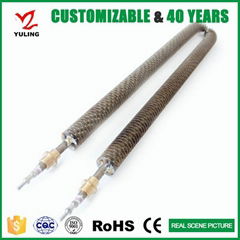 customzied U shape finned tubular air heater heating element  for load bank