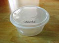 Disposable plastic food container