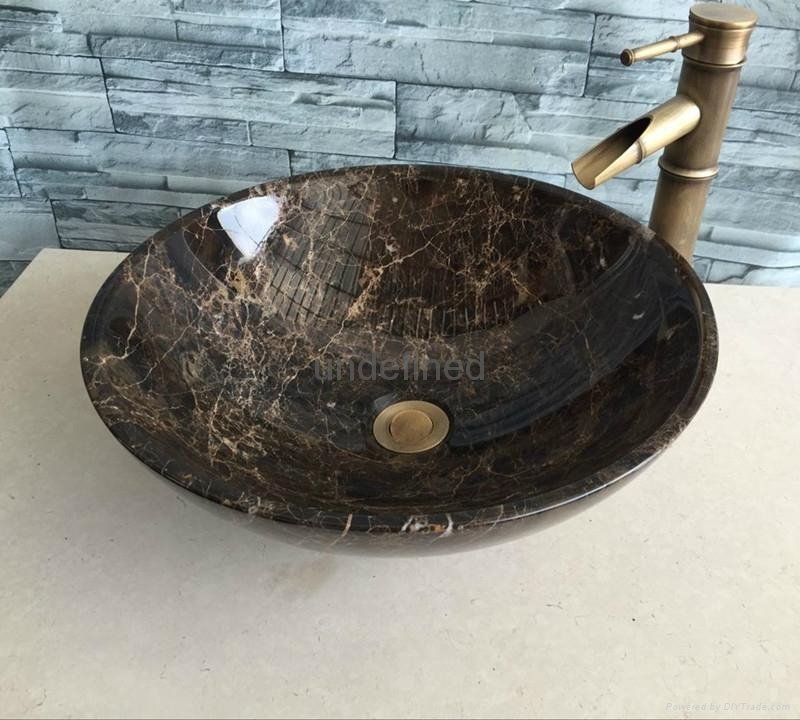 Stone Vessel Sink Marble Wash Bain Bathroom Wash Bowl