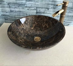 Stone Vessel Sink Marble Wash Bain Bathroom Wash Bowl