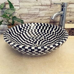 Stone Vessel Sinks Manufacture Mosaic