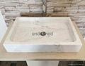 square stone wash basin marble vessel sink factory supply bathroom sinks bathtub 1