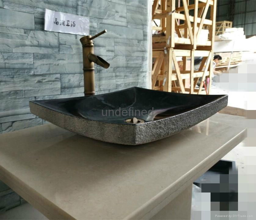 square stone wash basin marble vessel sink factory supply bathroom sinks bathtub 3