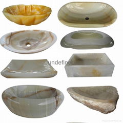 onyx vessel sink natural stone wash