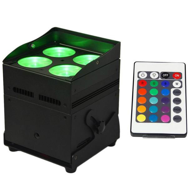 4X8W 4IN1 Battery Powered  Wireless Uplight  DMX LED Stage Light