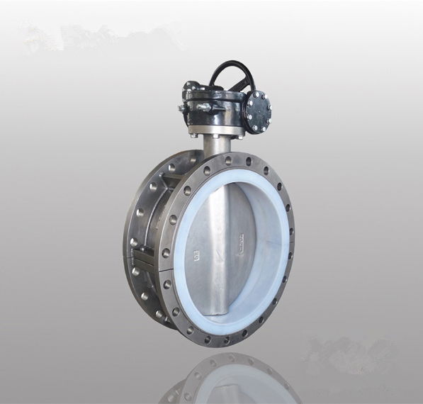 EPDM Seat Double flange Butterfly Valve 