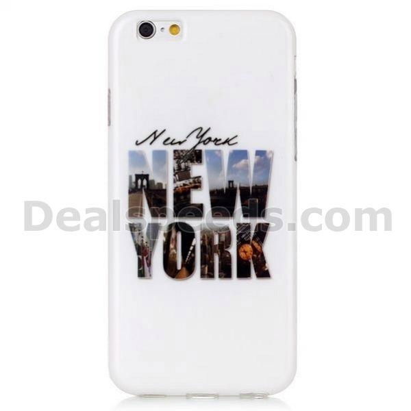 Colorful Printing Soft TPU Back Case for iPhone 6S New York 3