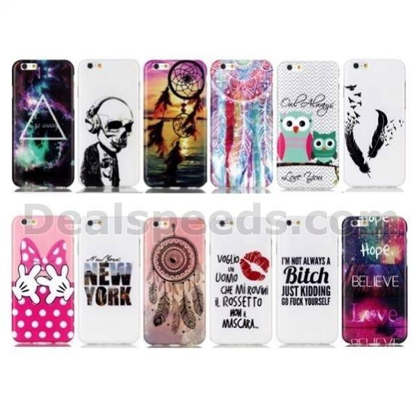 Colorful Printing Soft TPU Back Case for iPhone 6S New York 4