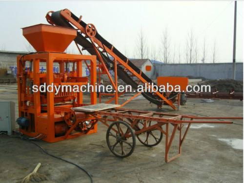 QT4-24 semi-automatic brick making machine,concrete hollow block making machine 3