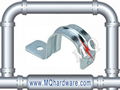 Galvanized Steel One Hole Strap Pipe Clamp 1