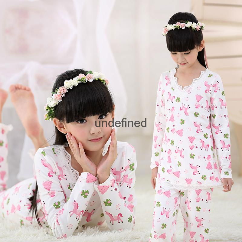 Children Clothing Sets baby girl's pajamas suits Girls Clothing Sets print sleep