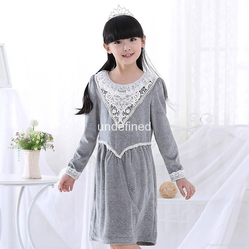 Long lace Nightgown children's pajamas (6-14)