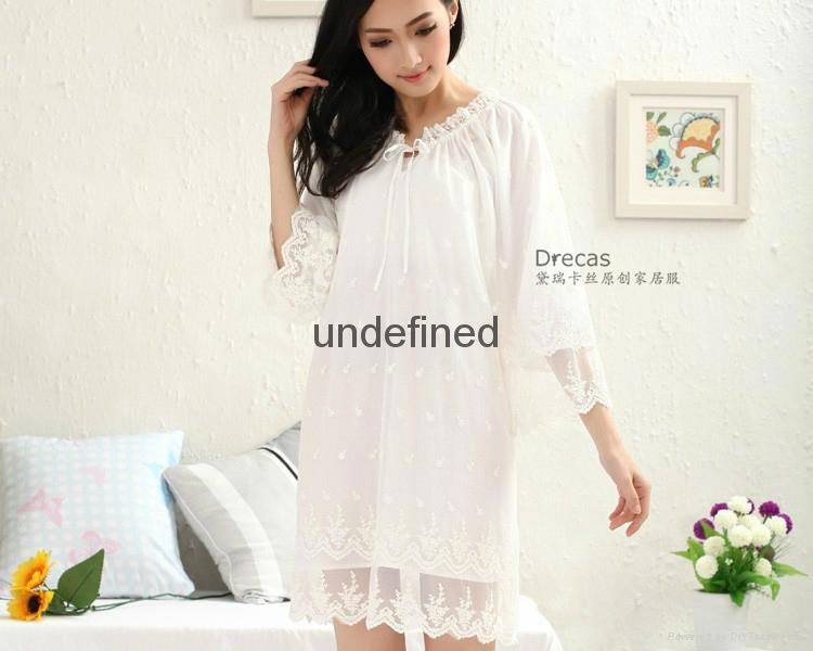  pijama Ladies Sleepwear Women sleepwear Princess Dress 3