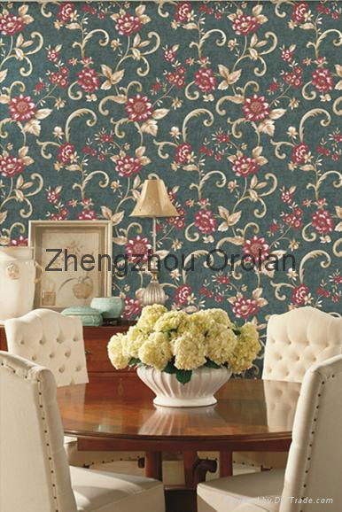 deep embossed PVC wallpaper